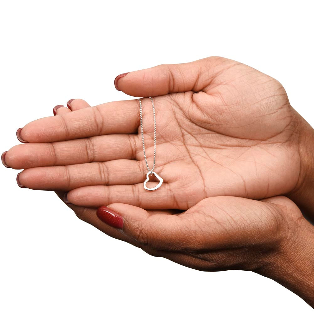 I love You Delicate Heart Necklase For Special Anniversary/ Birthday /valentines Gifts For Special Wife.