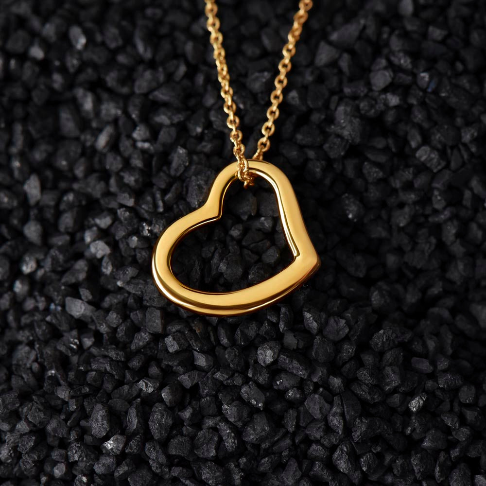 I found the meaning of my life because of you Delicate Heart necklase For YOUR loving Person ,My Gorgeous Wife .