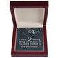 I found the meaning of my life because of you Delicate Heart necklase For YOUR loving Person ,My Gorgeous Wife .