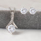 A mother's love is the heart of the family Alluring Beauty necklase With Earrings.
