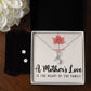 A mother's love is the heart of the family Alluring Beauty necklase With Earrings.