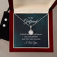 To My Beautiful Girlfriend, Necklace From Boyfriend Luckiest man in the world, Message Card Eternal Hope Necklace For Women Mahogany Style Luxury Box