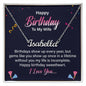 Happy Birthday To My Wife Personalized Name Necklace For Girlfriend /Wife/Daughter/Grandmother/Relatives.