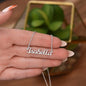 To My Fiancee I promice To Handle Your Heart Custom Name Necklase