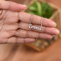 To My Fiancee I promice To Handle Your Heart Custom Name Necklase