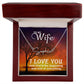 To my Wife I Love You Signature Style Name Necklace!