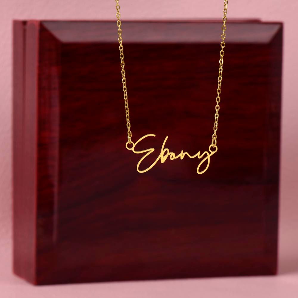 To My Girlfriend - Signature Style Name Necklace!