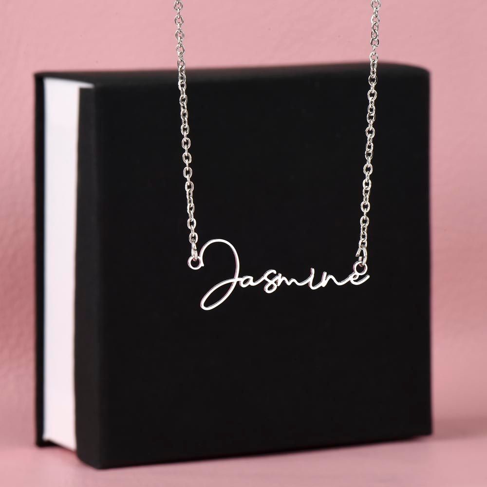 Customized / Personalized Signature Name Necklace With Ur Name Or Love One Name 18k Yellow Gold Finish