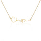 Customized / Personalized Signature Name Necklace With Ur Name Or Love One Name 18k Yellow Gold Finish