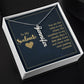 To my soulmate - you are the calm to my chaos Personalized Vertical Name Necklace
