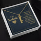 To my soulmate - you are the calm to my chaos Personalized Vertical Name Necklace