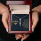 To my soulmate - you are the calm to my chaos Personalized Vertical Name Necklace