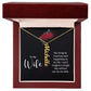 To My Wife You bring so much joy & happieness to my life Personalized Vertical Name Necklace.