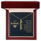 To my soulmate - you are the calm to my chaos Personalized Vertical Name Necklace