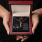 To My Wife You bring so much joy & happieness to my life Personalized Vertical Name Necklace.
