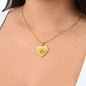 I Speak For Those Who Has No Voice Sweet Engraved Heart Necklace!