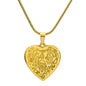 Elephant head Sweet Engraved Heart Necklace!