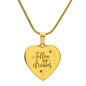 Follow Your Dreams  Sweet Engraved Heart Necklace!