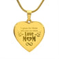 I Speak For Those Who Has No Voice Love MOM Sweet Engraved Heart Necklace!