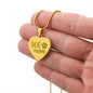 Dog Mom Sweet Engraved Heart Necklace!
