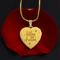 Follow Your Dreams  Sweet Engraved Heart Necklace!