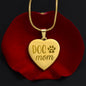 Dog Mom Sweet Engraved Heart Necklace!