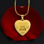 I Speak For Those Who Has No Voice Love MOM Sweet Engraved Heart Necklace!
