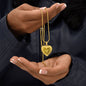 Raises A Firefighter Sweet Engraved Heart Necklace!