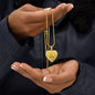 I Speak For Those Who Has No Voice Sweet Engraved Heart Necklace!