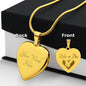 Ride or Die Sweet Engraved Heart Necklace!