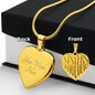Sisters Forever Engraved Heart Necklace!