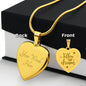 Follow Your Dreams  Sweet Engraved Heart Necklace!