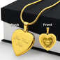 Raises A Firefighter Sweet Engraved Heart Necklace!