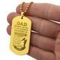 Dad Wishing you all the Special -Engraved Dog Tag Necklace!