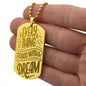 Every Thing Starts With a DREAM eye catching Engraved Dog Tag Necklace!