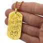 Great things never come from comfort zones unique and eye catching Engraved Dog Tag Necklace!