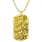 Self care is priority unique and eye catching Engraved Dog Tag Necklace!