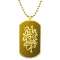 Born To Fight Engraved Dog Tag Necklace!