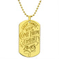 Great things never come from comfort zones unique and eye catching Engraved Dog Tag Necklace!