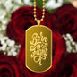 Born To Fight Engraved Dog Tag Necklace!