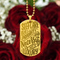Self care is priority unique and eye catching Engraved Dog Tag Necklace!