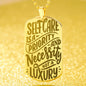 Self care is priority unique and eye catching Engraved Dog Tag Necklace!