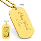 Dad Wishing you all the Special -Engraved Dog Tag Necklace!