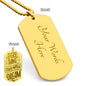 Every Thing Starts With a DREAM eye catching Engraved Dog Tag Necklace!