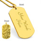 Self care is priority unique and eye catching Engraved Dog Tag Necklace!