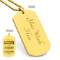 Being A Trophy Husband Engraved Dog Tag Necklace!