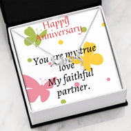 CUSTOMIZABLE Necklase GIFT for your LOVE ONE, crafted for Your Anniversary with LOVE .