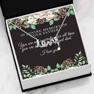 CUSTOMIZABLE Necklace GIFT,  Crafted For Your dad With LOVE And WISDOM.