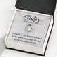 Sister Is a Gift To The Heart -Forever love Necklase Gifts for Sister-Birthday Gifts for Women - Unique Sister Gifts from Sister,Brother,Friend,Classmate,for Valentines Day,Graduation,Thanksgiving or Christmas
