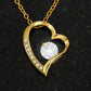 Sister Is a Gift To The Heart -Forever love Necklase Gifts for Sister-Birthday Gifts for Women - Unique Sister Gifts from Sister,Brother,Friend,Classmate,for Valentines Day,Graduation,Thanksgiving or Christmas